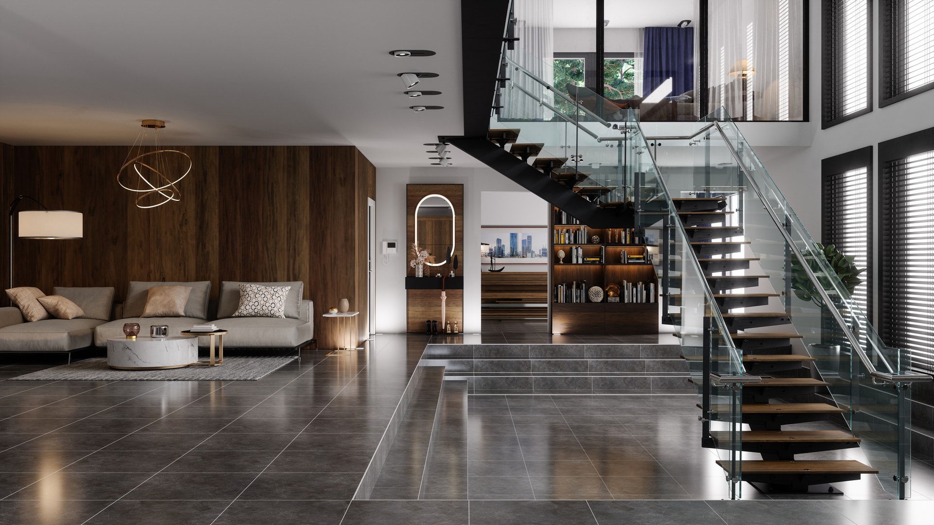 Modern interior room